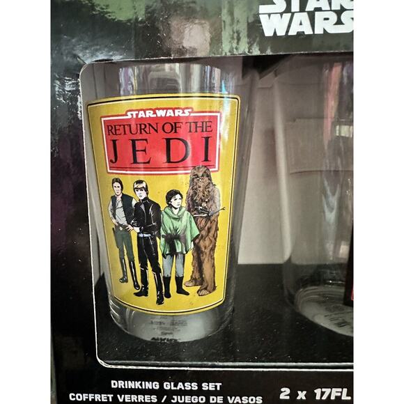 Disney Funko Star Wars Return of the Jedi 40th Anniversary Drinking Glass Set - Picture 3 of 4